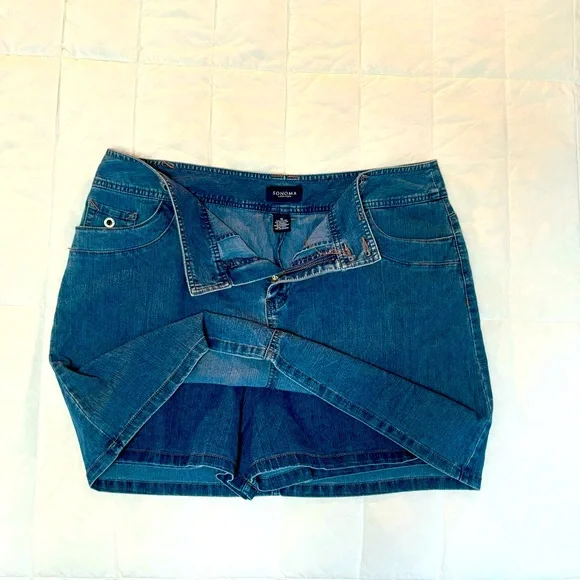 Sonoma Denim Skort Size 16 - Picture 2 of 4